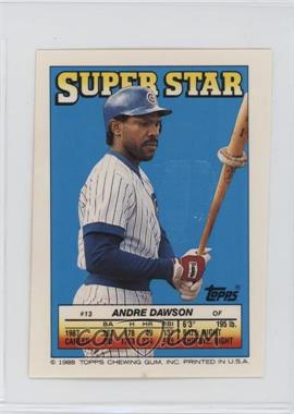 1988 Topps Super Star Sticker Back Cards - [Base] #13.97 - Andre Dawson (Keith Hernandez 97, Jesse Barfield 192) [EX to NM]