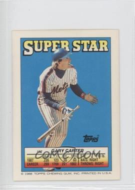 1988 Topps Super Star Sticker Back Cards - [Base] #22.115 - Gary Carter (Tony Gwynn 115)