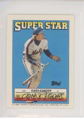 1988 Topps Super Star Sticker Back Cards - [Base] #22.115 - Gary Carter (Tony Gwynn 115)