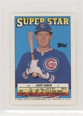 1988 Topps Super Star Sticker Back Cards - [Base] #23.156 - Jody Davis (Don Mattingly 156)