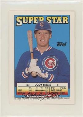 1988 Topps Super Star Sticker Back Cards - [Base] #23.156 - Jody Davis (Don Mattingly 156)