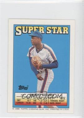 1988 Topps Super Star Sticker Back Cards - [Base] #25.49 - Dwight Gooden (Terry Pendleton 49, Gary Ward 303)