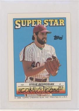 1988 Topps Super Star Sticker Back Cards - [Base] #31.55 - Steve Bedrosian (Willie McGee 55)