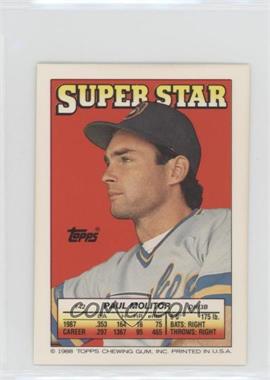 1988 Topps Super Star Sticker Back Cards - [Base] #42.149 - Paul Molitor (Mike Schmidt 149)