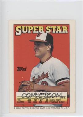 1988 Topps Super Star Sticker Back Cards - [Base] #44.173 - Cal Ripken Jr. (Jose Canseco 173)