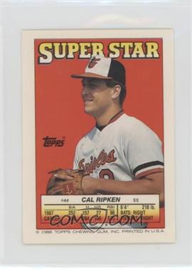 1988 Topps Super Star Sticker Back Cards - [Base] #44.233 - Cal Ripken Jr (Eddie Murray 233)