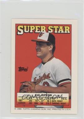 1988 Topps Super Star Sticker Back Cards - [Base] #44.94 - Cal Ripken Jr. (Don Robinson 94, Jim Presley 217)