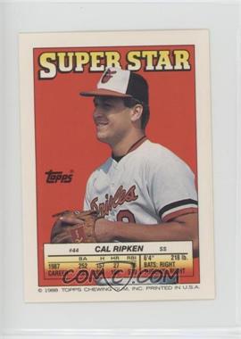 1988 Topps Super Star Sticker Back Cards - [Base] #44.94 - Cal Ripken Jr. (Don Robinson 94, Jim Presley 217)