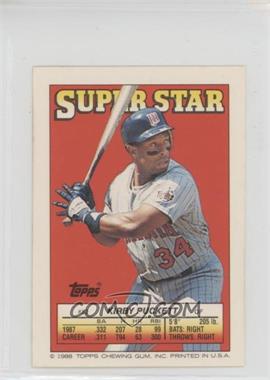 1988 Topps Super Star Sticker Back Cards - [Base] #52.55 - Kirby Puckett (Willie McGee 55)