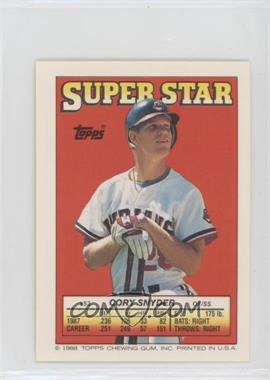 1988 Topps Super Star Sticker Back Cards - [Base] #53.31 - Cory Snyder (Denny Walling 31, Eric Bell 224)
