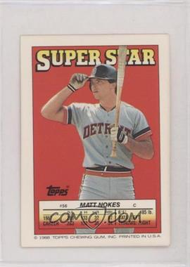 1988 Topps Super Star Sticker Back Cards - [Base] #56.148 - Matt Nokes (Andre Dawson 148)
