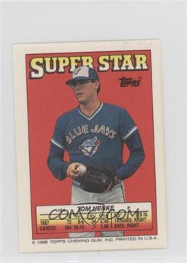 1988 Topps Super Star Sticker Back Cards - [Base] #64.16 - Tom Henke (Jeffrey Leonard 16)