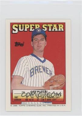 1988 Topps Super Star Sticker Back Cards - [Base] #65.152 - Dan Plesac (Gary Carter 152)