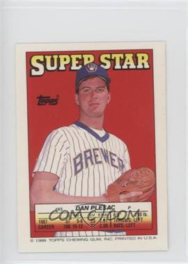 1988 Topps Super Star Sticker Back Cards - [Base] #65.152 - Dan Plesac (Gary Carter 152)