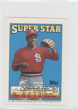 1988 Topps Super Star Sticker Back Cards - [Base] #7.193 - Terry Pendleton (Tony Fernandez 193)