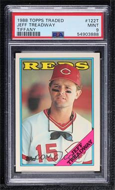 1988 Topps Traded - Box Set [Base] - Collector's Edition (Tiffany) #122T - Jeff Treadway [PSA 9 MINT]