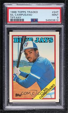 1988 Topps Traded - Box Set [Base] - Collector's Edition (Tiffany) #24T - Sil Campusano [PSA 9 MINT]
