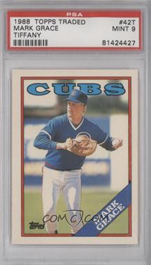 1988 Topps Traded - Box Set [Base] - Collector's Edition (Tiffany) #42T - Mark Grace [PSA 9 MINT]
