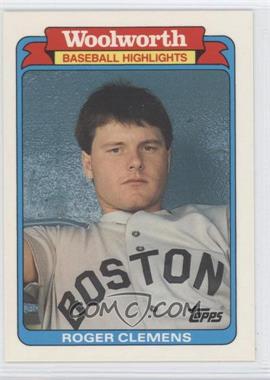 1988 Topps Woolworth Baseball Highlights - Woolworth (Box Set) [Base] #11 - Roger Clemens