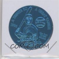 1989-2003 Krewe of Jefferson Mardi Gras Doubloons - [Base] #_MIMA.3 - 1996 - Mickey Mantle (Blue)