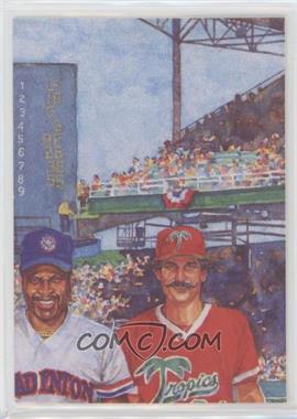 1989-90 T&M Senior Professional Baseball Association - Box Set Puzzle #4 - Al Oliver, Rollie Fingers