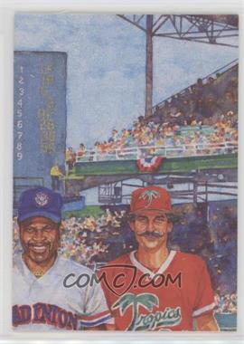 1989-90 T&M Senior Professional Baseball Association - Box Set Puzzle #4 - Al Oliver, Rollie Fingers