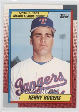 1989-90 Topps Major League Debut 1989 - Box Set [Base] #105 - Kenny Rogers
