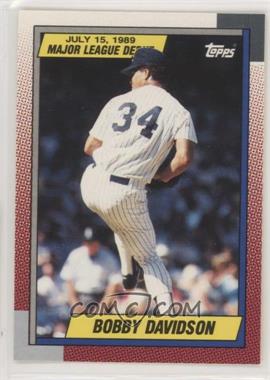 1989-90 Topps Major League Debut 1989 - Box Set [Base] #29 - Bob Davidson