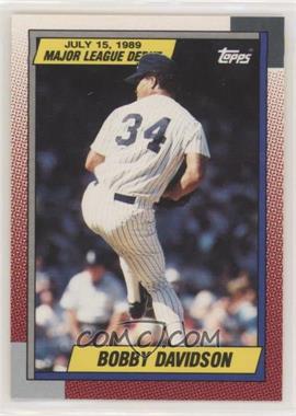 1989-90 Topps Major League Debut 1989 - Box Set [Base] #29 - Bob Davidson