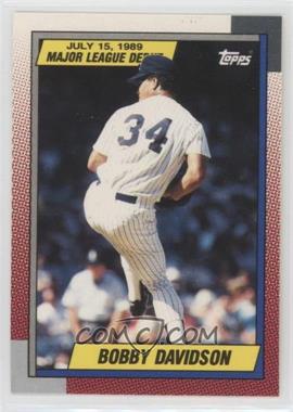 1989-90 Topps Major League Debut 1989 - Box Set [Base] #29 - Bob Davidson