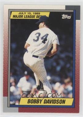 1989-90 Topps Major League Debut 1989 - Box Set [Base] #29 - Bob Davidson