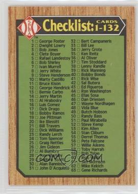 1989-90 Topps Senior Professional Baseball Association - Box Set [Base] #132 - Checklist