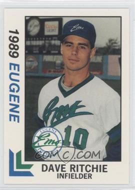 1989 Best Eugene Emeralds - [Base] #11 - Dave Ritchie