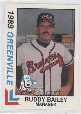 1989 Best Greenville Braves - [Base] #20 - Buddy Bailey