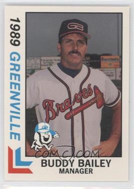 1989 Best Greenville Braves - [Base] #20 - Buddy Bailey