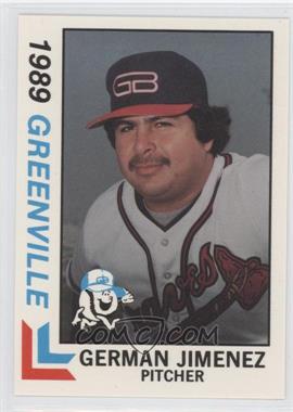 1989 Best Greenville Braves - [Base] #23 - German Jimenez