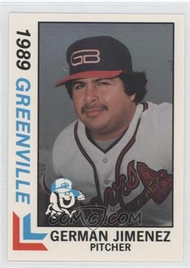 1989 Best Greenville Braves - [Base] #23 - German Jimenez