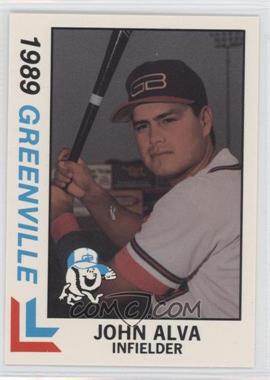 1989 Best Greenville Braves - [Base] #7 - John Alva