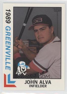 1989 Best Greenville Braves - [Base] #7 - John Alva