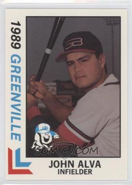 1989 Best Greenville Braves - [Base] #7 - John Alva