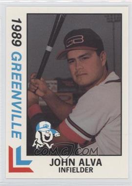 1989 Best Greenville Braves - [Base] #7 - John Alva