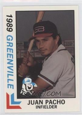 1989 Best Greenville Braves - [Base] #8 - Juan Pacho