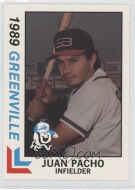 1989 Best Greenville Braves - [Base] #8 - Juan Pacho