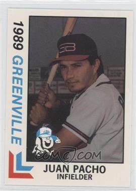 1989 Best Greenville Braves - [Base] #8 - Juan Pacho