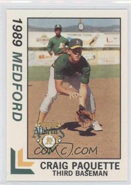 1989 Best Medford Athletics - [Base] #22 - Craig Paquette