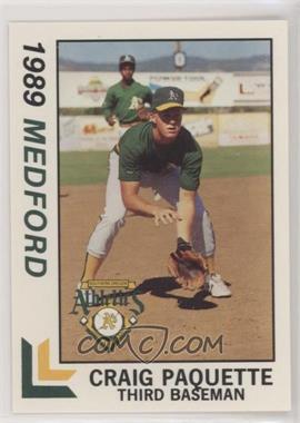 1989 Best Medford Athletics - [Base] #22 - Craig Paquette