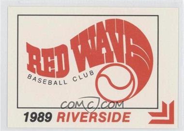 1989 Best Riverside Red Wave - [Base] #30 - Checklist