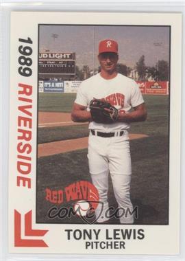 1989 Best Riverside Red Wave - [Base] #9 - Tony Lewis
