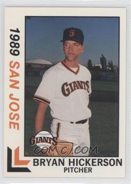 1989 Best San Jose Giants - [Base] #15 - Bryan Hickerson