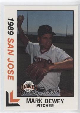 1989 Best San Jose Giants - [Base] #7 - Mark Dewey